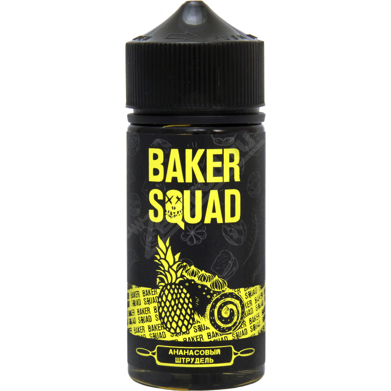 Фото и внешний вид — BAKER SQUAD - Ананасовый штрудель 100мл