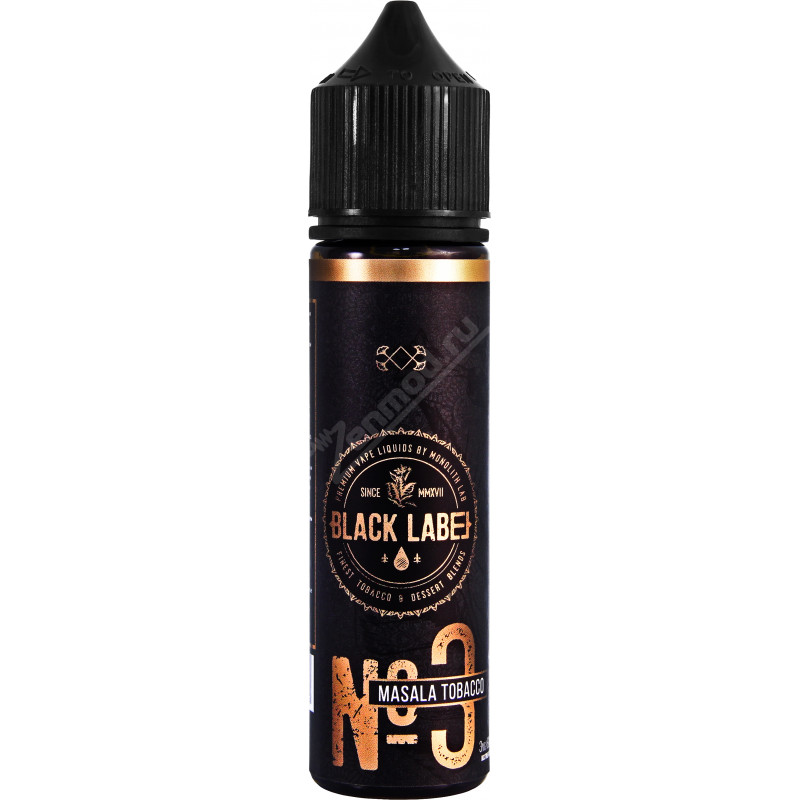 Фото и внешний вид — BLACK LABEL - №3 Masala Tobacco 60мл
