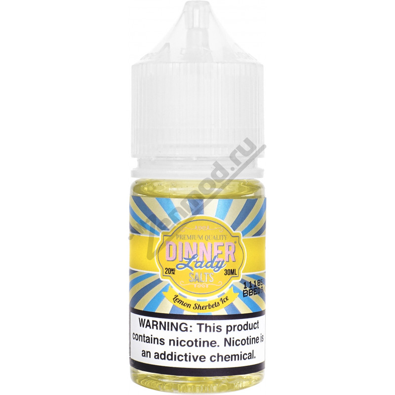 Фото и внешний вид — Dinner Lady Sweets SALT - Lemon Sherbets ICE 30мл