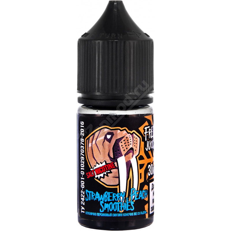 Фото и внешний вид — FREEZE BREEZE SALT - Peach Strawberry Smoothie 30мл