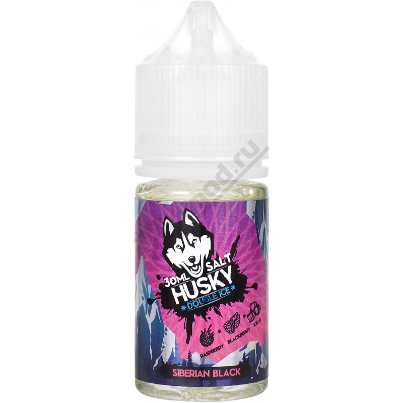 Фото и внешний вид — HUSKY Double Ice SALT - Siberian Black 30мл