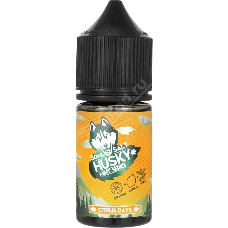 Фото и внешний вид — HUSKY Mint Series SALT - Citrus Days 30мл