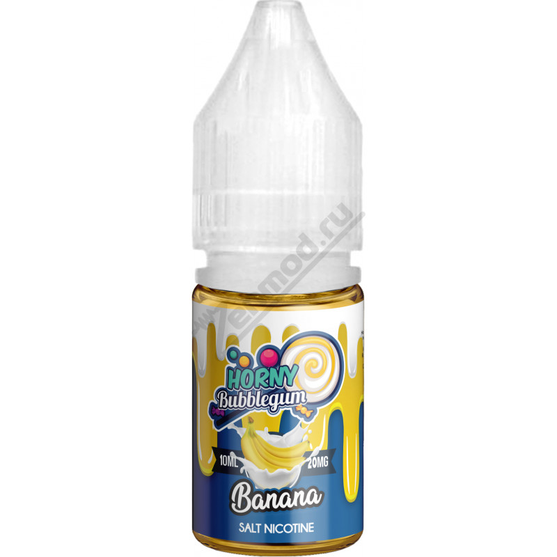 Фото и внешний вид — HORNY Bubblegum SALT - Banana 10мл