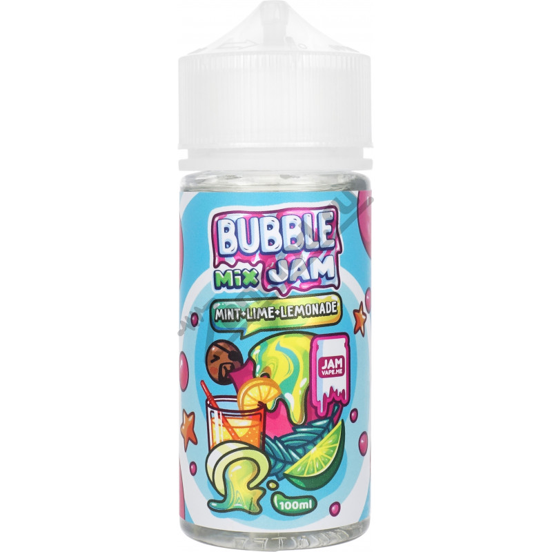 Фото и внешний вид — Bubble Jam Mix - Mint Lime Lemonade 100мл