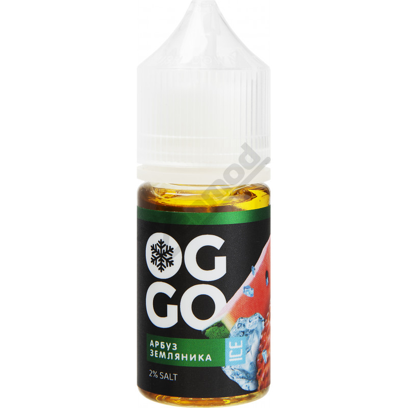 Фото и внешний вид — OGGO BERRIES DOUBLE ICE SALT - Арбуз Земляника 30мл