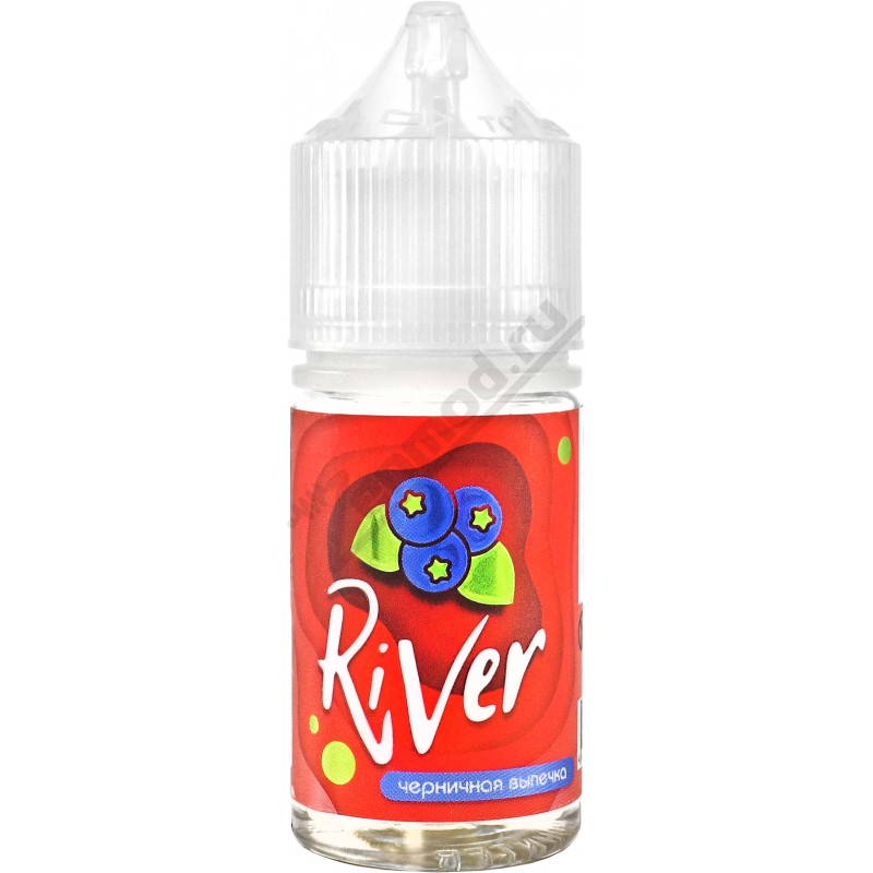 Фото и внешний вид — River SALT - Черничный пирог (Черничная выпечка) 30мл
