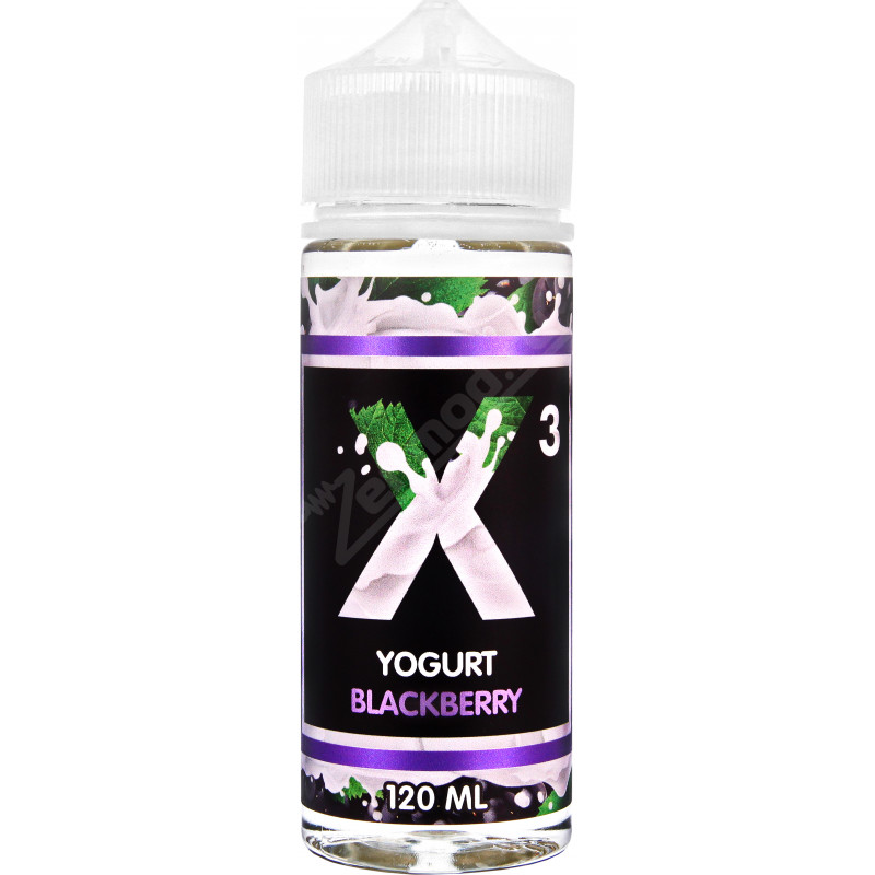 Фото и внешний вид — X-3 Yoghurt - Blackberry 120мл