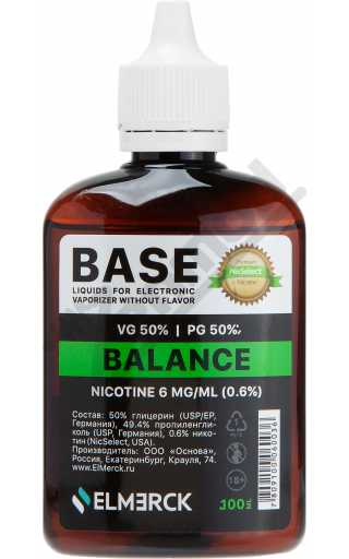 Основа NICSELECT Balance 100мл 6мг