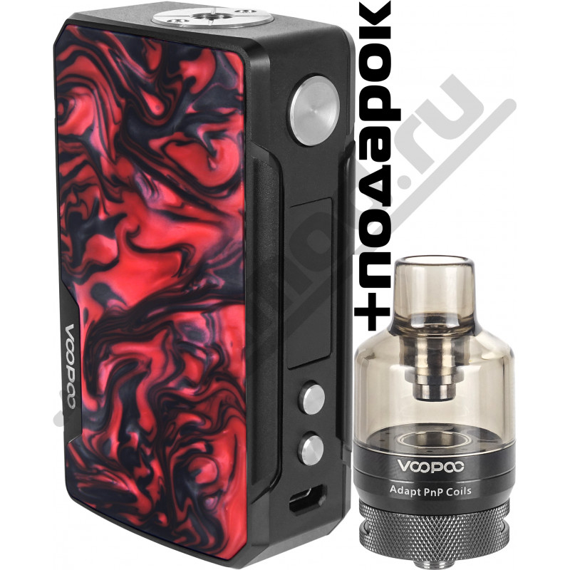 Фото и внешний вид — VooPoo DRAG 2 + PnP KIT Refresh Edition Scarlet