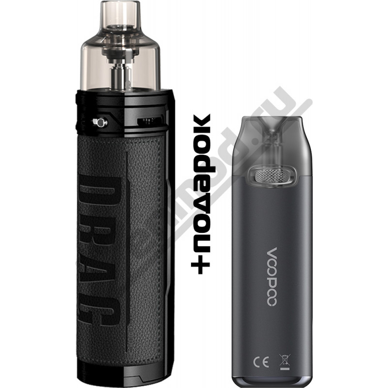 Фото и внешний вид — VooPoo DRAG X 80W Classic + Vmate Pod Grey Gift Set