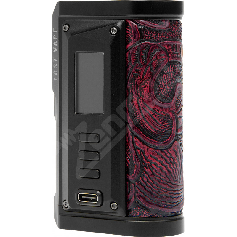 Фото и внешний вид — Lost Vape Centaurus Quest BF Box Mod Black Ukiran Leather